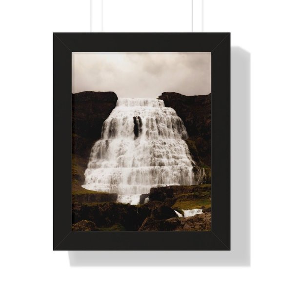 Lower South Falls, Oregon Waterfall Wall Art Design Poster Print Decor for Home - Picture 6 of 9